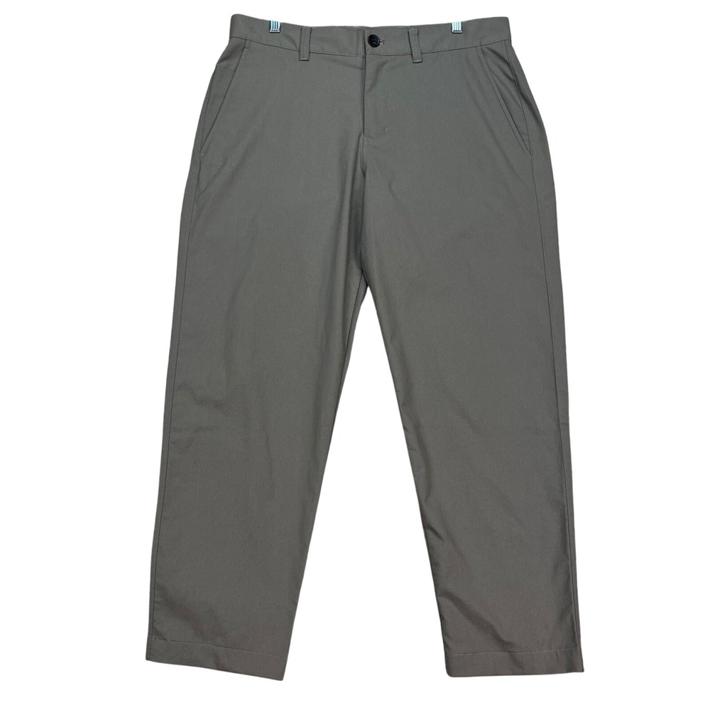 Lululemon Pants Mens 33x27‎ Brown Dress Flat Front Stretch Classic Fit EUC